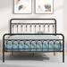 August Grove® Brandol Queen Open-Frame Bed Frames Metal in Black | 43.3 H x 62.3 W x 83 D in | Wayfair 99FC393846BC4AEBBE4EC386B2162FE2