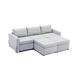 Gray Sectional - Latitude Run® Gennari 5 - Piece Chaise Sectional Linen | 33.46 H x 86.6 W x 64.25 D in | Wayfair A4899515B3B8418AABCE77235B531C0A