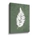 August Grove® Fern Botanical III On Canvas by House Fenway Print Canvas, Glass in Green | 14 H x 18 W x 2 D in | Wayfair