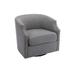 Armchair - Red Barrel Studio® Lotasha 30.12" Wide Swivel Armchair, Leather | 28.35 H x 30.12 W x 28.35 D in | Wayfair