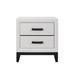 Red Barrel Studio® Lyne Metal Nightstand Wood/Metal in White | 25 H x 24 W x 16 D in | Wayfair 6144DEF75F0247C5B0FBF6B88CAFF692