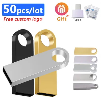 50pcs/lot USB 2.0 Flash Drive Metal Pen Drive 64GB 32GB 16GB 8GB 4GB  Pendrive Waterproof USB key high speed Memory Stick Gifts - Shopping.com