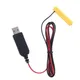 Éliminateur piles LR03 AAA câble d'alimentation USB remplacement 1 à 4 piles AAA 1.5V pour Radio