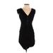 Tadashi Shoji Cocktail Dress - Mini: Black Dresses - Women's Size Small Petite