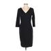 Ann Taylor Casual Dress - Party: Black Solid Dresses - Women's Size 4
