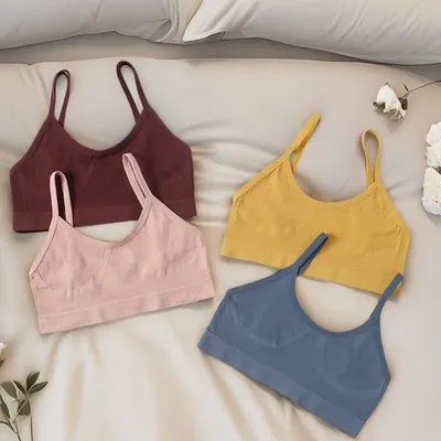 Nahtlose Push-Up Bhs Für Frauen Weiche Sport Unterwäsche Rohr Bh Sexy Dessous Büstenhalter frauen Unterwäsche Low Back Bh Crop tops