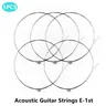 5pcs corde per chitarra singole chitarre acustiche Top 1st Plain Steel calibri chitarra chitarra