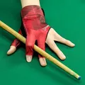 1 Stück drei Finger Snooker Handschuh Elastizität links rechts Billard handschuh Anti-Rutsch-Spandex