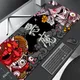 Spiel Mauspad japanische Samurai Teufel Mauspad schwarz Geist Gesicht Gamer Schreibtisch Pad Mauspad