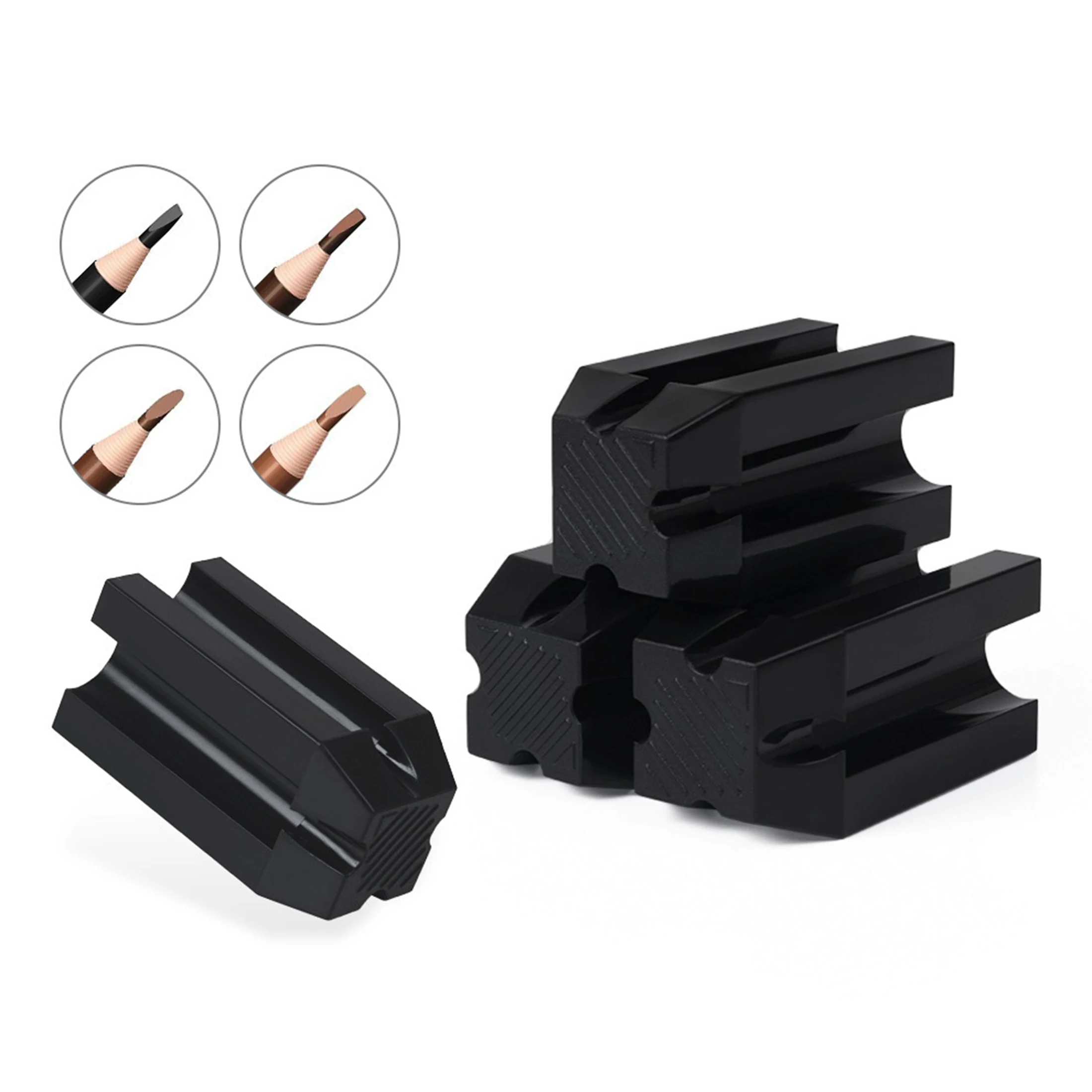 1Pcs PMU Bleistift Spitzer 4 in 1 Kosmetische Augenbraue Make-Up Schärfen Werkzeug Entenschnabel-Form Für Augenbraue Bleistift Microblading liefert Image