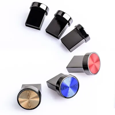 Jaster Mini Metall knopf USB-Flash-Laufwerke 64GB blau Memory Stick 32GB Mode wasserdichte USB-Stick Image