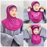 Amira Hijab Frauen islamische Kopftücher 2 in 1 Hijab Schal 2 Stück muslimische Hijabs islamische
