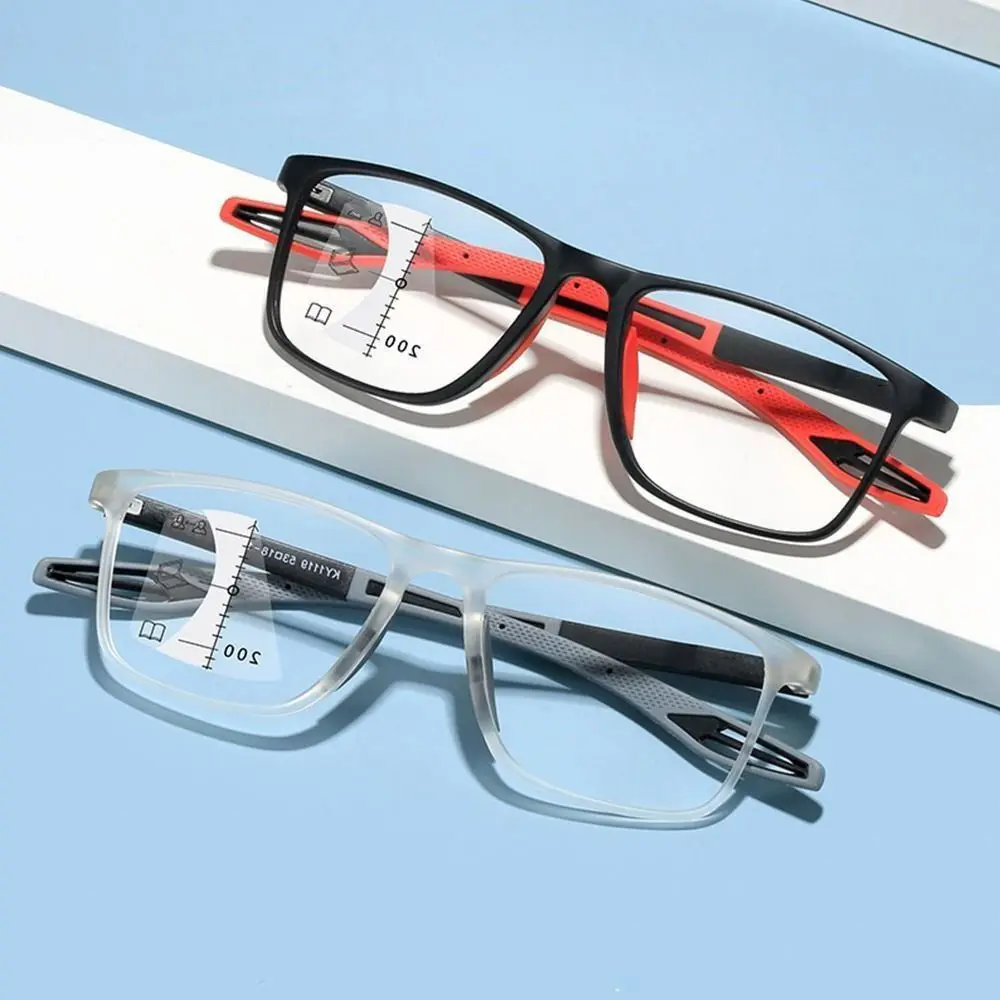 Ultraleicht TR90 Sport Presbyopie Brillen Anti-blau Licht Multifokale Lesebrille Männer Frauen Progressive Near Far Brillen Image