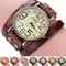 2023 Luxusmarke Frauen Uhren Vintage Rindsleder Armband Uhr Männer Armbanduhren Damen Kleid Quarzuhr