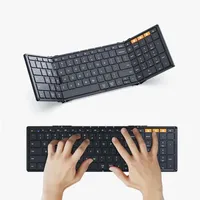 Falt tastaturen mit numerischer Tastatur Bluetooth drahtlose tragbare Silm faltbare Tastatur mit