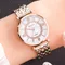 Luxus Kristall Frauen Armband Uhren Top Marke Mode Diamant Damen Quarzuhr Stahl weibliche Armbanduhr