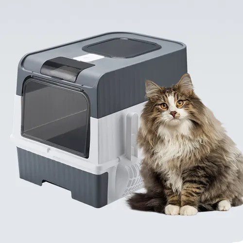 Katzenstreu Deodorant voll verschlossene Toilette Haustier bedarf mit großer Kapazität