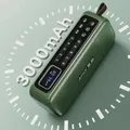 Radio FM portatile Ricevitore radio ricaricabile da 3000 mAh Bocinas Registratore Bluetooth Alta Potenci con display a LED Scheda TF Riproduzione USB