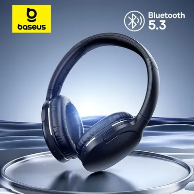 Baseus D02 Pro Drahtlose Kopfhörer Bluetooth Kopfhörer 5.3 Faltbare Headset Sport Over the Ear Kopfhörer Gaming Bluetooth Ohrhörer