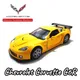 Antike Automodell Chevrolet Korvette C7 C6R Maßstab Metall Druckguss Replik Home Office Miniatur