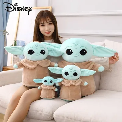 18 cm Disney Yoda Baby Plüschtier Master Aliens Gefüllte Anime Cartoon Babypuppen Füllspielzeug Kawaii Geschenk Dekorationen Mädchen Kinder Geschenk