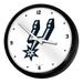 "San Antonio Spurs 18.75"" Retro Lighted Wall Clock"