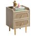 SICOTAS Nightstand with Charging Station & USB Ports Storage Cabinet