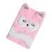 Notebooks for Girls Snowflake Fox Plush Lock Diary Spiral Notepad Fast Writting Travel Student