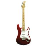 Main Street MEDCRD Double Cutaway Electric Guitar With Red Laminated body
