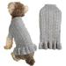 Pet autumn and winter solid color soft clothes dog warm fried dough twist wool clothes m