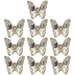 10Pcs Butterflies Nail Charms Crystal Rhinestones 3D Butterflies Nails Charms Decoration