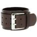 NUOLUX 1pc Double Layers Leather Bracelet With Big Buckle Hand Chain Hand Ornament Wristband for Men (Coffee)