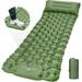 GVDV Camping Sleeping Pad Ultralight Camping Mat with Pillow Built-in Foot Pump Inflatable Sleeping Pads Compact for Camping Backpacking Hiking Traveling