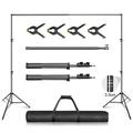 Emart Backdrop Stand Heavy Duty 10 x 10 ft Adjustable Backdrop Stand Kit Photo Photography Background Stand with Carry Bag