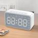 QTOCIO Bluetooth Speaker Mirror Digital Alarm Clock Wireless Bluetooth Speaker Alarm Clock Good Sound Quality Long Battery Life Perfect Desktop Companion