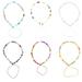 6 Pcs Unique Phone Hanging Chain Exquisite Lanyard Bracelet Beads Beaded Mobile Glass