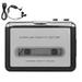 Cassette Player Tape to MP3 Converter USB Cassette Tape Capture Portable Audio Tape Player