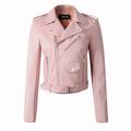 Dtydtpe 2024 Clearance Sales Winter Coats for Women Women Ladies The Belt Fashion Leather Racing Style Biker Jacket Womens Tops Pink