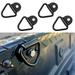 Sporthfish Cargo Tie-Down Anchors 4-Pack Black Steel V-Ring Bolton Trailer Cargo Tie Down for Trailers Trucks and Warehouses Replacement for D-Ring Plastic Flush Mount Pan Fitting Tie Down