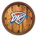 Oklahoma City Thunder 20.25" Faux Barrel Top Clock