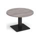 Angelou Circular Reception Coffee Table, 80diax49h (cm), Grey Oak