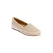 Extra Wide Width Women's The Spencer Slip On Flat by Comfortview in New Khaki (Size 8 1/2 WW)