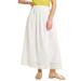 Plus Size Women's Crochet-Detailed Skirt by June+Vie in White Flower Eyelet (Size 28 W)