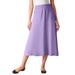 Plus Size Women's 7-Day Knit A-Line Skirt by Woman Within in Soft Iris (Size 5XP)