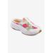 Extra Wide Width Women's The Traveltime Slip On Mule by Easy Spirit in Floral Bloom (Size 9 1/2 WW)