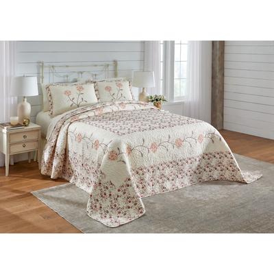 Margaret Embroidered Bedspread by BrylaneHome in Spice (Size FULL)
