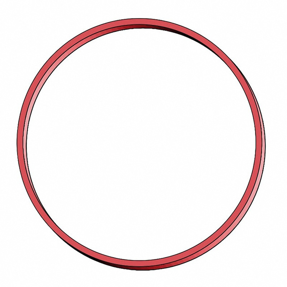 5x Gummiringe Gummibänder Ø 80mm 1mm in rot ca. 1600 Stk. 1000 gr.- 1 kg. Image