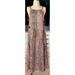 Anthropologie Dresses | Anthropologie Shirred Beach Maxi Dress L | Color: Purple/Red | Size: L