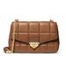 Michael Kors Bags | Michael Korrs Large Soho Bag Brown Quilted Leather Gold Tone Hardware | Color: Brown | Size: Os