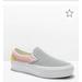 Vans Shoes | New With Tags Vans Classic Slip On Platform Pastel Multi Color Shoes Sneakers | Color: Gray/Pink | Size: 7